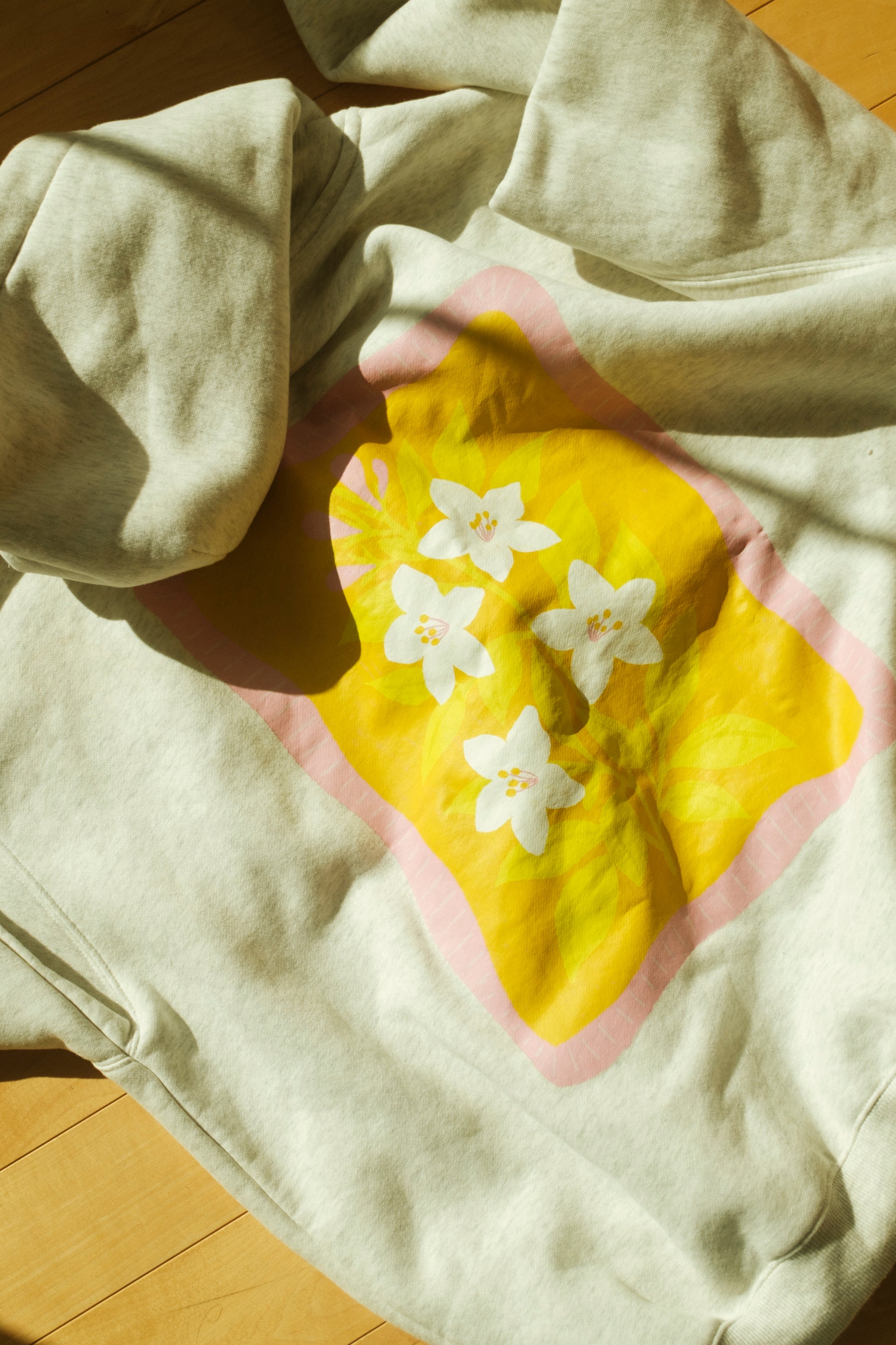Duo Fleurs — Hoodie boyfriend + tote bag