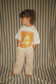 T-shirt enfant oversized - Fleurs